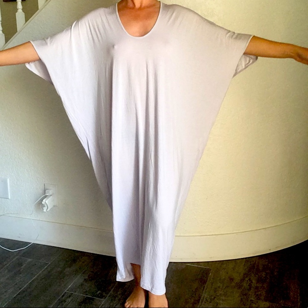 Barefoot Dreams lavender caftan maxi loungewear XS dress